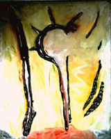 the year of the cat, 220 x 180 cm, �l auf leinwand