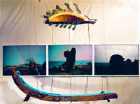 the empty boat; wandobjekt