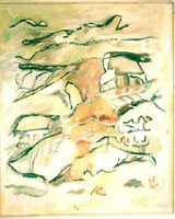 lamda, 220 x 180 cm, �l auf leinwand