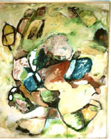 sigma, �l auf leinwand, 220 x 180 cm